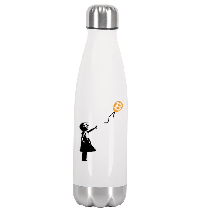 Bitcoin Balloon Cryptocurrency Stainless Steel Insulated Water Bottle