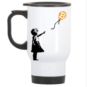 Bitcoin Balloon Cryptocurrency Stainless Steel Travel Mug