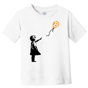 Bitcoin Balloon Cryptocurrency Toddler T-Shirt