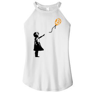 Bitcoin Balloon Cryptocurrency Women's Perfect Tri Rocker Tank