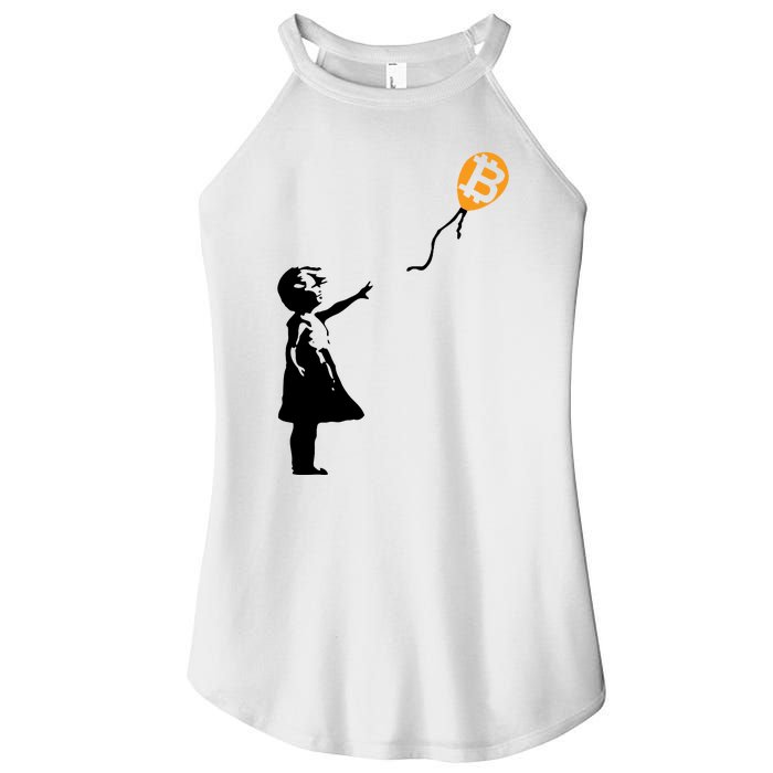 Bitcoin Balloon Cryptocurrency Women's Perfect Tri Rocker Tank