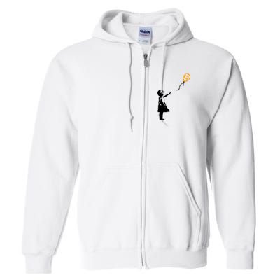 Bitcoin Balloon Cryptocurrency Full Zip Hoodie