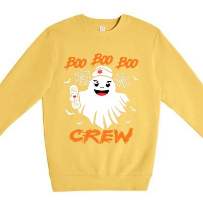 Boo Boo Crew Nurse Halloween Nurse Premium Crewneck Sweatshirt