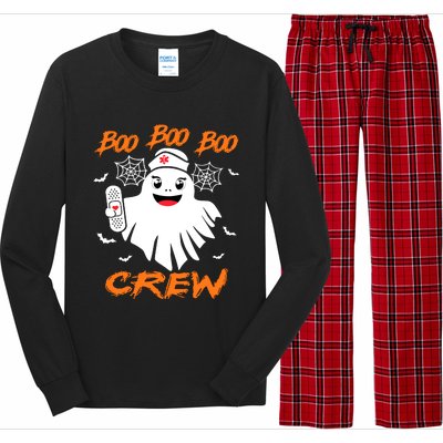 Boo Boo Crew Nurse Halloween Nurse Long Sleeve Pajama Set