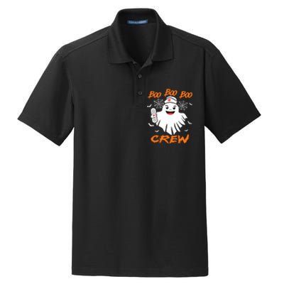 Boo Boo Crew Nurse Halloween Nurse Dry Zone Grid Polo