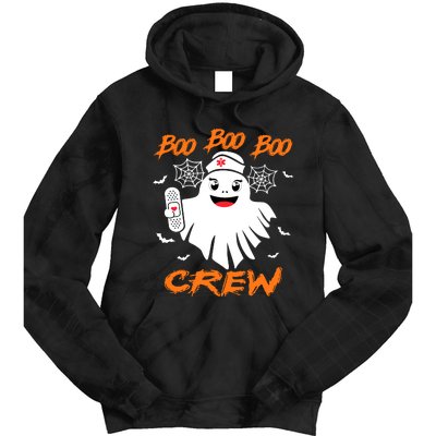 Boo Boo Crew Nurse Halloween Nurse Tie Dye Hoodie