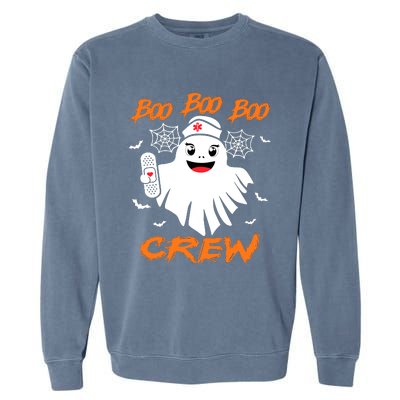 Boo Boo Crew Nurse Halloween Nurse Garment-Dyed Sweatshirt