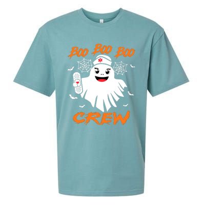 Boo Boo Crew Nurse Halloween Nurse Sueded Cloud Jersey T-Shirt