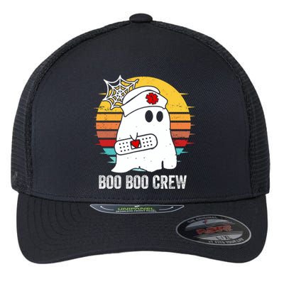 Boo Boo Crew Funny Nurse Halloween Ghost Costume Cute Gift Flexfit Unipanel Trucker Cap