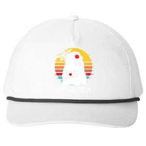 Boo Boo Crew Funny Nurse Halloween Ghost Costume Cute Gift Snapback Five-Panel Rope Hat