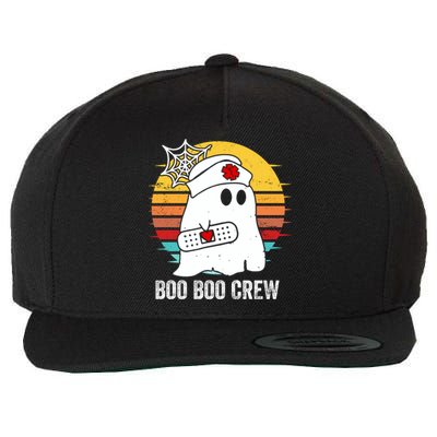 Boo Boo Crew Funny Nurse Halloween Ghost Costume Cute Gift Wool Snapback Cap