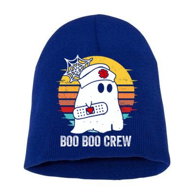 Boo Boo Crew Funny Nurse Halloween Ghost Costume Cute Gift Short Acrylic Beanie