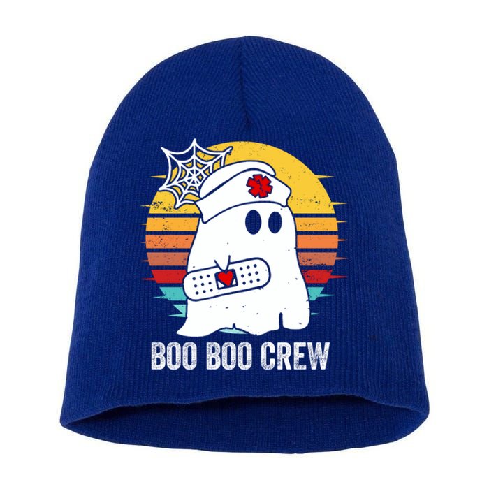 Boo Boo Crew Funny Nurse Halloween Ghost Costume Cute Gift Short Acrylic Beanie