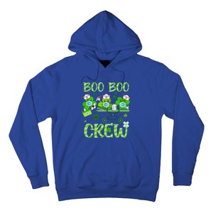 Boo Boo Crew Nurse St Patrick's Day Shamrock Face Mask Nurse Funny Gift Hoodie