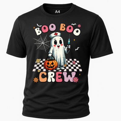 Boo Boo Crew Halloween Ghost Nurse Cooling Performance Crew T-Shirt