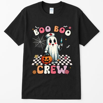 Boo Boo Crew Halloween Ghost Nurse Tall T-Shirt