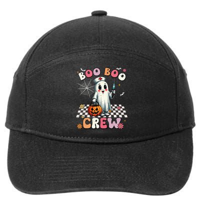 Boo Boo Crew Halloween Ghost Nurse 7-Panel Snapback Hat