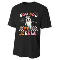 Boo Boo Crew Halloween Ghost Nurse Performance Sprint T-Shirt