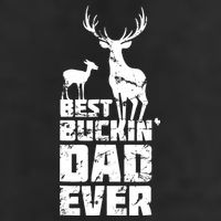 Best Buckin Dad Ever Gift Deer Hunting Father 7 Panel Mesh Trucker Snapback Hat