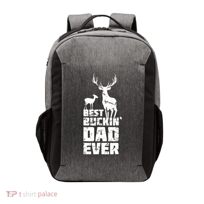 Best Buckin Dad Ever Gift Deer Hunting Father Vector Backpack