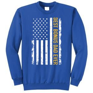 Best Bonus Dad Ever With Us American Flag Gift Sweatshirt