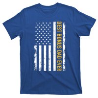 Best Bonus Dad Ever With Us American Flag Gift T-Shirt