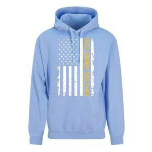 Best Bonus Dad Ever With Us American Flag Gift Unisex Surf Hoodie