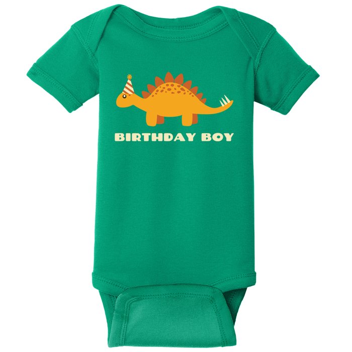 Birthday Boy Dinosaur Baby Bodysuit