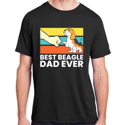 Best Beagle Dad Ever Funny Beagle Dog Dad Adult ChromaSoft Performance T-Shirt