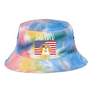 Best Beagle Dad Ever Flag Patriotic Dog Lover Owner Men Gift Tie Dye Newport Bucket Hat