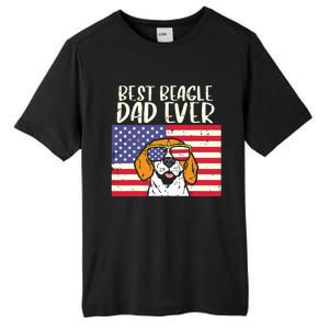 Best Beagle Dad Ever Flag Patriotic Dog Lover Owner Men Gift Tall Fusion ChromaSoft Performance T-Shirt