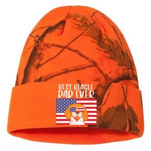 Best Beagle Dad Ever Flag Patriotic Dog Lover Owner Men Gift Kati Licensed 12" Camo Beanie