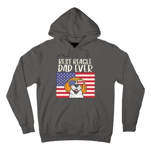 Best Beagle Dad Ever Flag Patriotic Dog Lover Owner Men Gift Hoodie