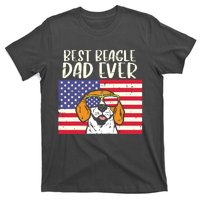 Best Beagle Dad Ever Flag Patriotic Dog Lover Owner Men Gift T-Shirt