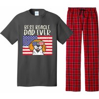 Best Beagle Dad Ever Flag Patriotic Dog Lover Owner Men Gift Pajama Set