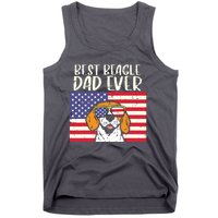 Best Beagle Dad Ever Flag Patriotic Dog Lover Owner Men Gift Tank Top