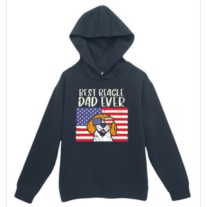 Best Beagle Dad Ever Flag Patriotic Dog Lover Owner Men Gift Urban Pullover Hoodie