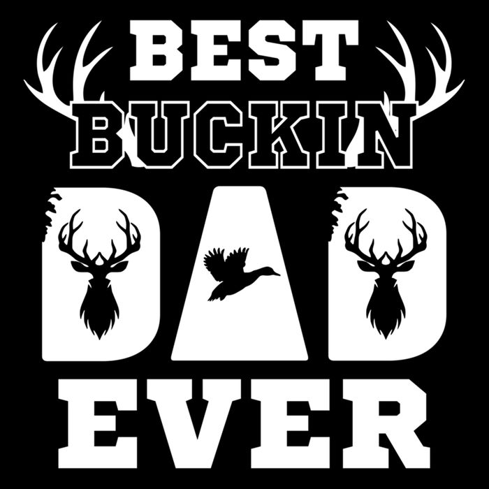 Best Buckin Dad Ever Funny Hunters Hunting Dads Fathers Meaningful Gift Drawstring Bag