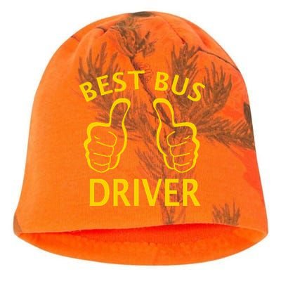 Best Bus Driver The Best School Bus Driver Kati - Camo Knit Beanie