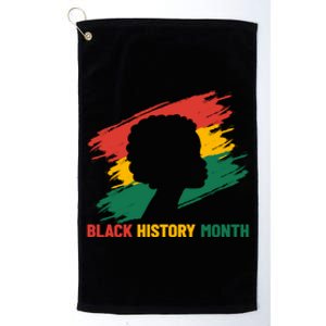 Black By Ded Popular Africangiftamerican History Proud Month Gift Platinum Collection Golf Towel