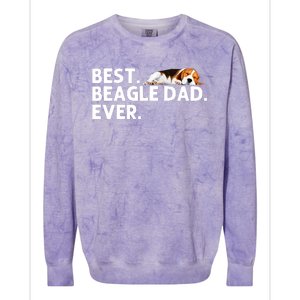 Best Beagle Dad Art For Father Beagle Dog Beagle Lover Colorblast Crewneck Sweatshirt