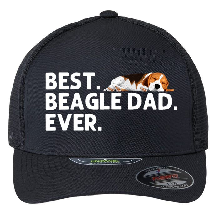 Best Beagle Dad Art For Father Beagle Dog Beagle Lover Flexfit Unipanel Trucker Cap