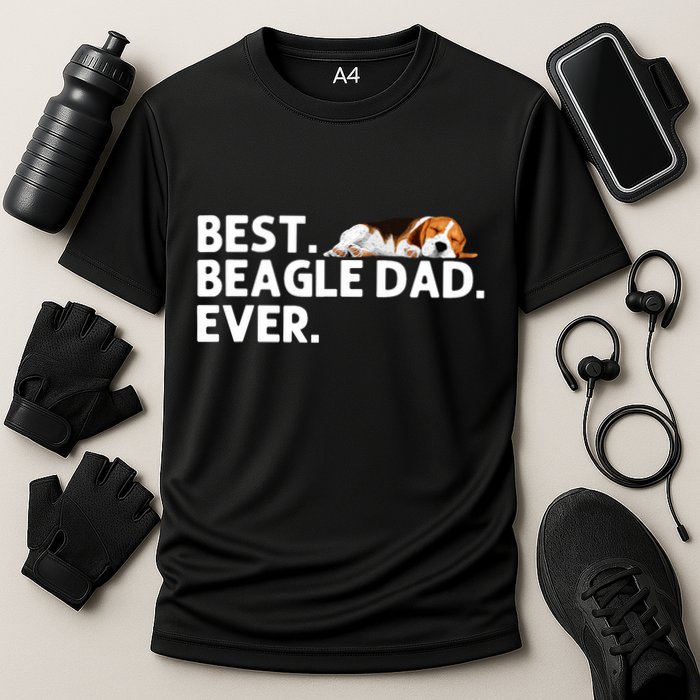 Best Beagle Dad Art For Father Beagle Dog Beagle Lover Performance Shirt
