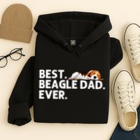 Best Beagle Dad Art For Father Beagle Dog Beagle Lover Hoodie