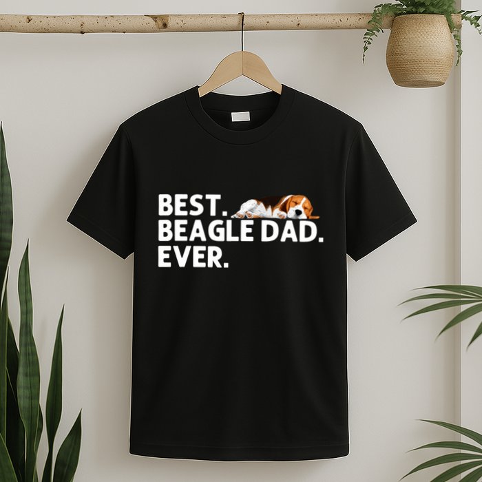 Best Beagle Dad Art For Father Beagle Dog Beagle Lover T-Shirt