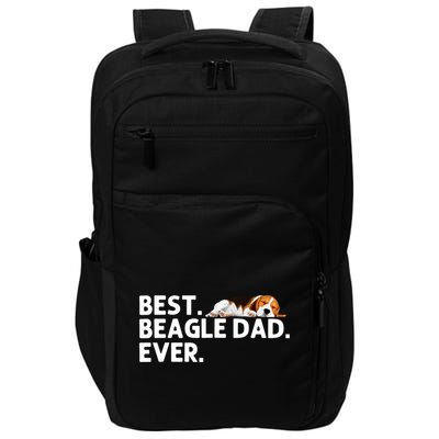Best Beagle Dad Art For Father Beagle Dog Beagle Lover Impact Tech Backpack