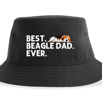 Best Beagle Dad Art For Father Beagle Dog Beagle Lover Sustainable Bucket Hat