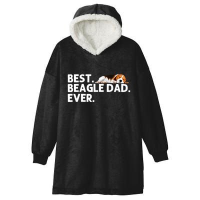 Best Beagle Dad Art For Father Beagle Dog Beagle Lover Hooded Wearable Blanket