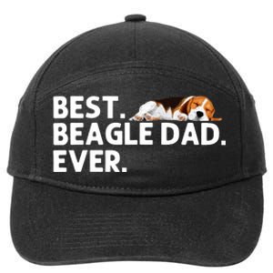 Best Beagle Dad Art For Father Beagle Dog Beagle Lover 7-Panel Snapback Hat