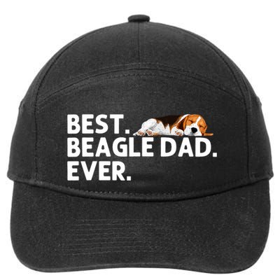 Best Beagle Dad Art For Father Beagle Dog Beagle Lover 7-Panel Snapback Hat
